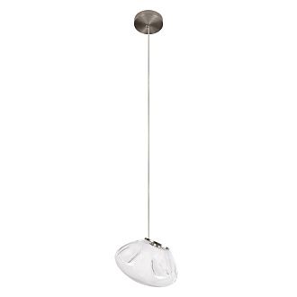 Подвесной светильник 20 см, 6W, 3000K, Loft IT Random 10469S Clear, никель