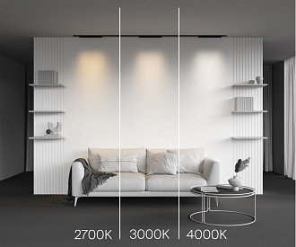 Трековый магнитный светильник 39 см, 20W, 2700K, Maytoni Points TR193-1-20W2.7K-M-B, черный