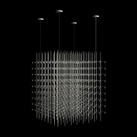 Подвесной светильник 80*80*80 см, 180*LED*0,7W 3000K LOFT IT Maze 10348/800 хром