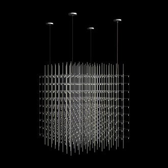 Подвесной светильник 80*80*80 см, 180*LED*0,7W 3000K LOFT IT Maze 10348/800 хром