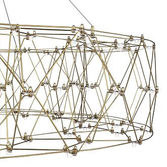 Подвесная люстра 120 см, 72W, 4000K, ST Luce Gravetta SL6602.203.72, золото