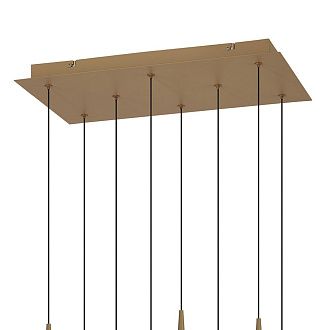 Люстра подвесная 50*30*-200 см, 8*LED*5W, 3000K, Mantra Andromeda MAN8934, золотой