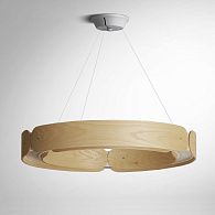 Подвесной светильник RANGE 1 D70 Light wood 70*70*10 см, 1*LED*160W, 3000, 4000, 5000K, ImperiumLoft RANGE01, Коричневый