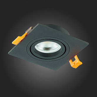 Встраиваемый светильник 9/8 см, GU10, IP20 ST LUCE ST251.408.01 Черный, вр 8 см