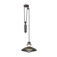 Уличный подвесной светильник Odeon Light Dante 4164/1A коричневый, диаметр 36 см