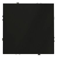 Проходной переключатель встраиваемый Voltum S70 одноклавишный 10А, черный матовый пластик Soft touch VLS010308