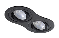Светильник встроенный 18*9 см, Crystal Lux CLT 001C2 BL Черный, вр 7,5*15 см