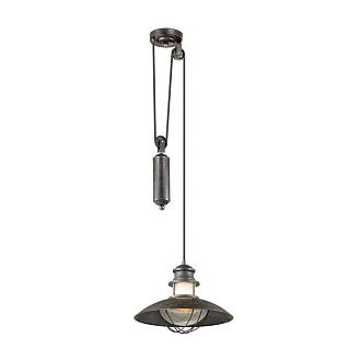 Уличный подвесной светильник Odeon Light Dante 4164/1A коричневый, диаметр 36 см