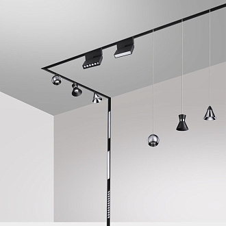 Трековый светильник Novotech Flum 358465, 10W LED, 4000K, черный