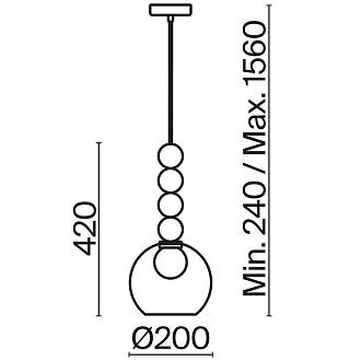 Светильник 20 см, Freya Focus FR5220PL-01CH3, хром