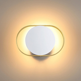 Настенный светильник Odeon Light Mondy 4246/7WW, 7W LED, 3000K, белый-золото