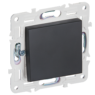 SKANDY Выключ. 1-кл. перекр. 10А SK-V03Bl черн. IEK, SK-V13-0-10-K02