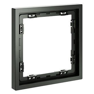 Рамка пластиковая Voltum S70 на 1 пост, титан пластик Soft touch VLS100106