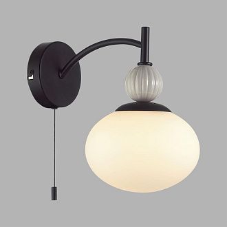 Бра с выключателем *16*22-22 см, 1*E14*40W, Lumion Gloriya LUM8273/1W, черный; серый