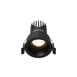 Встраиваемый светильник DL115-10W-4K-B **-8,2 см, *LED*10W, 4000K, Maytoni technical Dip DL115-10W-4K-B, Черный, вр 6 см