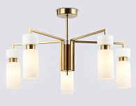 Люстра на штанге **18-35 см, 5*E14*40W, K, Ambrella Light High Light LH56124, латунь