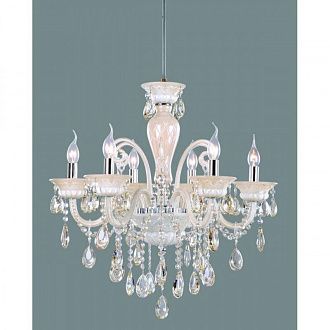 Подвесная люстра 65*110-160 см, 6*E14, 40W, Omnilux Omnilux 305 OML-30503-06, бежевый