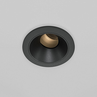 Встраиваемый светильник 6,2*7 см, LED*7W, 3000 К, Wise DL057-7W3K-B Maytoni Downlight, Черный, вр 5,8 см