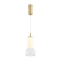 Подвесной светильник *13*47-235 см, 1*LED*6W, 3000K, Freya  FR5636PL-L6G1, Латунь
