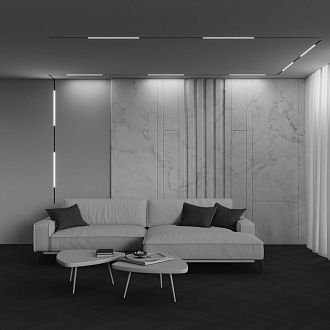 Трековый светильник Basis Exility X 3000K 12Вт 120° 61*1*-1 см, *LED*12W, 610K, Maytoni Technical  TR240-2-12W3K-B, Черный
