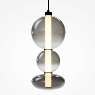 Подвесной светильник 20*20*371 см, LED, 24W, 3000К, Maytoni Futuro MOD307PL-L24B3K черный