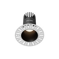 Встраиваемый светильник DL120-10W-4K-TRS-B **-9,7 см, *LED*10W, 4000K, Maytoni technical Dip DL120-10W-4K-TRS-B, Черный, вр 5,8 см