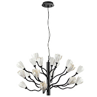 Люстра 80 см, 15*G4 LED*5W Odeon Light Gardi 5090/18, черный матовый