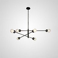 Люстра на штанге SALME L6 A Black 12*27*27 см, 6*E27*60W, ImperiumLoft SALME01, Чёрный