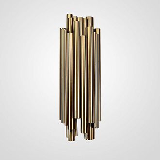 Бра Brubeck Delightfull 18*18*55 см, 2*E14*40W, ImperiumLoft 44.117, Золотистый
