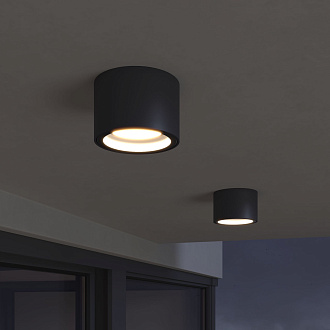 Накладной влагозащищенный светильник IP54 35144/H черный Elektrostandard