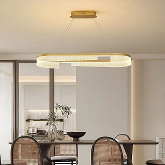 Светильник ElegantLight DZN-4515 ЗОЛОТО D1000*300/H1500/1/LED/120W 2.4G ZEBRA 23-12