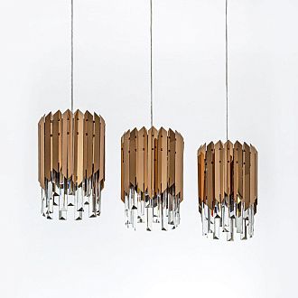 Подвесная люстра 75*20*130 см, Е 27 3x60W, Золото MODELUX ML.20208.3R GD