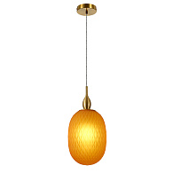 Светильник подвесной 13*18 см, 1 E14*60W,  К, Divinare Verdi 5817/07 SP-1, Латунь