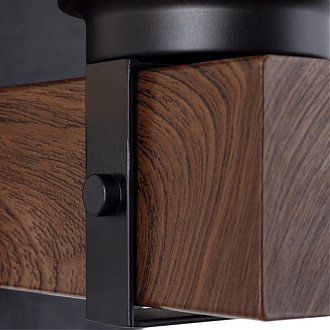 Светильник 25 см, Arte Lamp Dalim A7014AP-1BK, черный-дерево