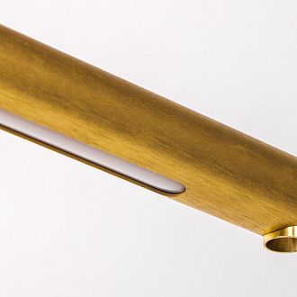 Линейный светильник 153,5*8*60-200 см, 1*LED*48W, 3000K, Lightstar Virata 814203, золотой