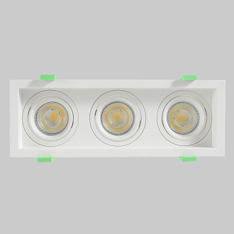 Встраиваемый светильник 26 см, Crystal Lux CLT 068C3 WH, белый, вр 23,5*8 см