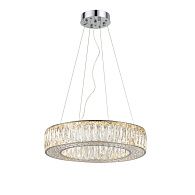 Люстра Ø500 x H100 (1200), мм, 96W 3000-6000K, CHROME (Хром) NewRgy E76-ф500*H100 CHROME