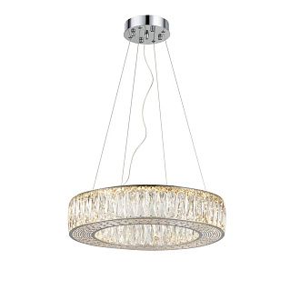 Люстра Ø500 x H100 (1200), мм, 96W 3000-6000K, CHROME (Хром) NewRgy E76-ф500*H100 CHROME