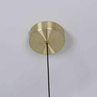 Подвесной светильник 12*180 см, 5W, Favourite luna 4370-1P золото, прозрачный и белый акрил
