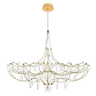 Подвесная люстра 90 см, 28W, 3000K, Loft IT Mira 10589/900 Gold Asfour, золото