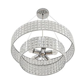 Люстра подвесная 8*48*80-80 см, 5*E27*60W, Lumion Narina 8378/5, хром