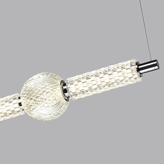 Подвес 100*150 см, LED*28W, 4000К, 2089Lm, 6 м2 Odeon Light Crystal, хром 5007/28L
