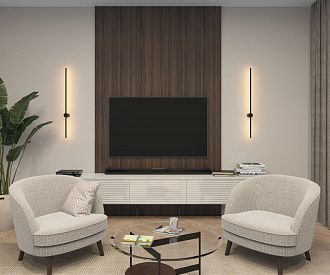Бра 100 см Denkirs DK5014-BK черный