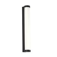 Уличный настенный светильник 6*50 см, 1*LED, 16W, 4000K, Favourite Kolonne 4639-1W, черный матовый