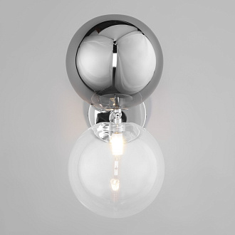 Настенный светильник с плафонами Eurosvet Selisa 50291 хром/дымчатый