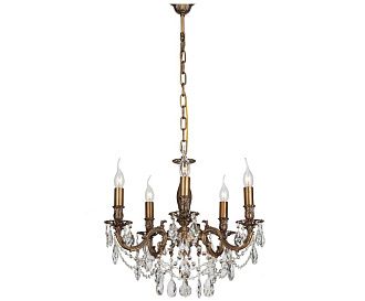 Люстра *52*91 см, 5*E14*60W, Lucia Tucci Firenze FIRENZE 141.5 antique, бронзовый