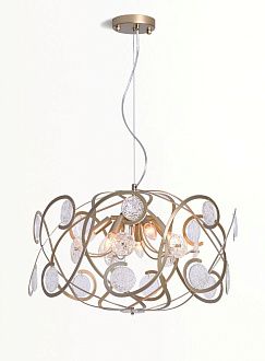 Люстра Ø580 x H710 (1310), мм, 7*40W (280W), CHAMPAGNE GOLD (ЗОЛОТИСТОЕ ШАМПАНСКОЕ) NewRgy 5235/1P-7 CHAMPAGNE GOLD