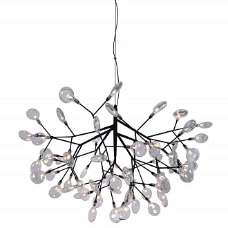 Светильник подвесной 98 см, Crystal Lux EVITA SP63 BLACK/TRANSPARENT Черный