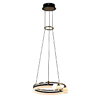 Подвесная люстра 40 см, 28W, 3000K, Citilux Helly CL211042, черный-бронза