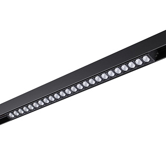 Трековый светильник 49 см для низковольного шинопровода Novotech Flum 358420, LED, 4000K, черный